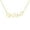 Yellow Gold, variant on Sterling Silver Musical Notes Necklace