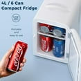 thumbnail image 2 of Antarctic Star Refrigerador compacto, mini refrigerador portátil, cuidado de la piel, capacidad de 4 litros/6 latas, 2 of 7