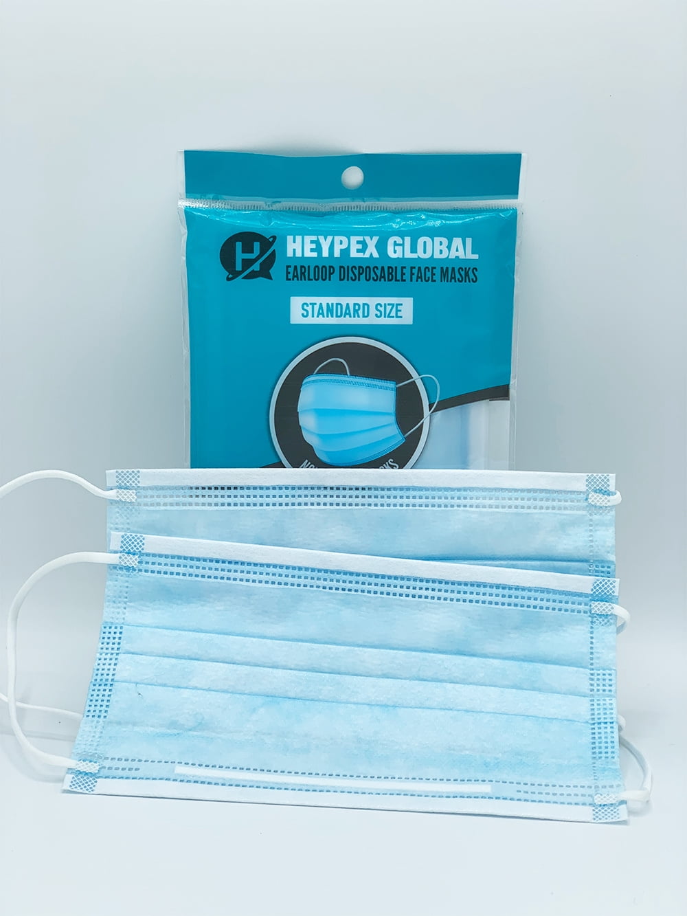 Protector Plus Disposable, One Size Earloop Face Masks, 2 Ct