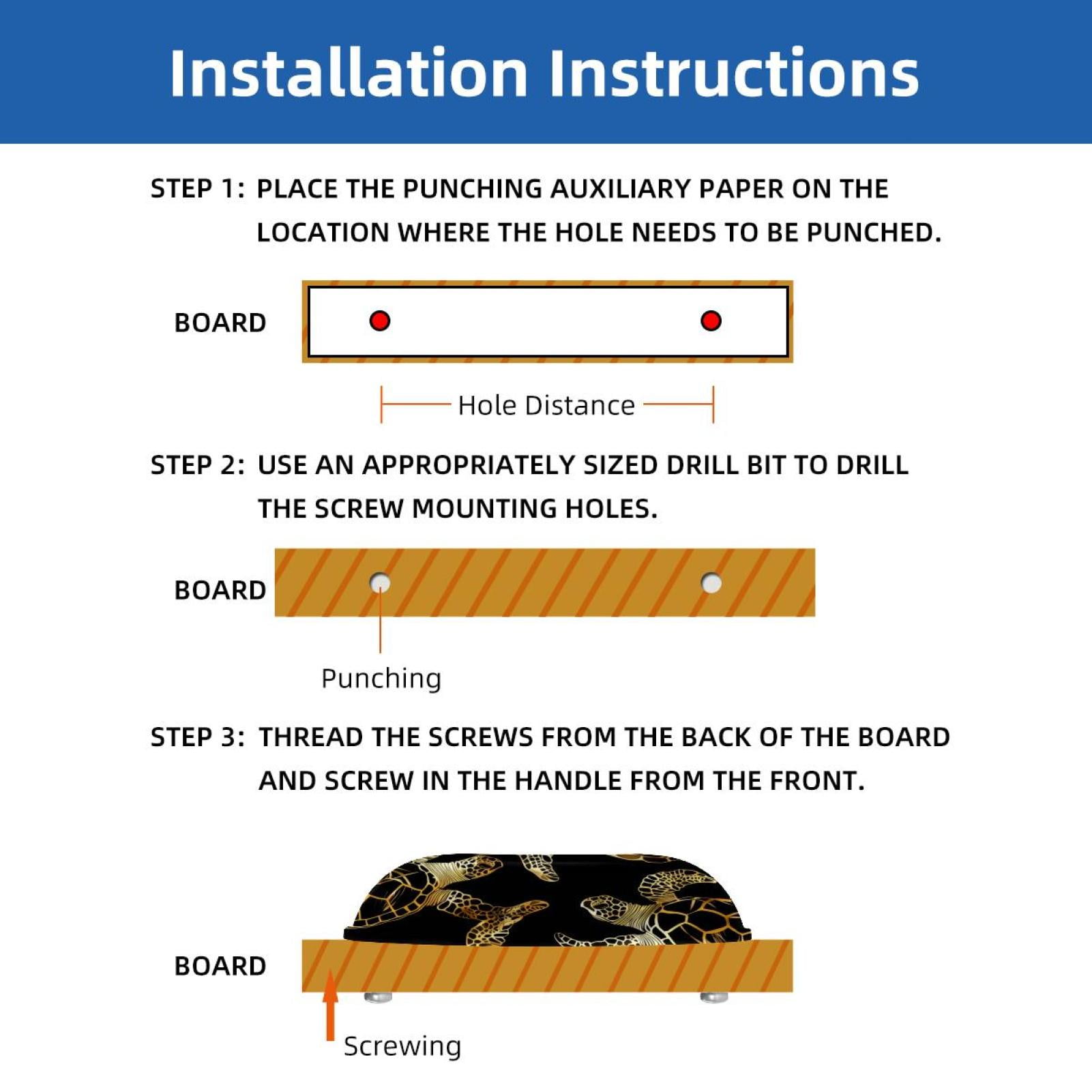 PhooArto 6 Pcs Cup Drawer Pulls, Golden Sea Turtle Pattern Shell Shape Handles Cabinet Knobs for Dresser Cupboard Closet Wardrobe with Screws