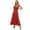 Red, variant on PULLIMORE Women's Summer Maxi Dress Casual Boho Sleeveless Spaghetti Strap Long Beach Sundresses, Green, Size L