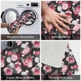 thumbnail image 3 of Pofeuu Rose Flowers Print Flannel Doormats Rug16"x24"Rug Washable Doormats Indoor Outdoor Rugs for Layered Front Door Mats, Porch, Kitchen, Entryway, 3 of 7