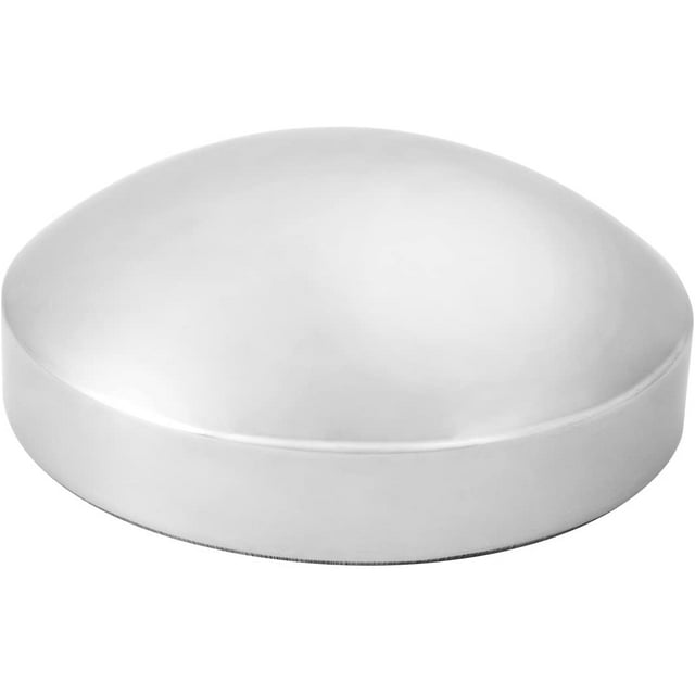 Grand General 20029 Stainless Steel Standard Rear Hub Cap with Extended Side Wall (for Trucks, Towing, Trailers, RVs