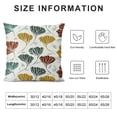 thumbnail image 6 of Acheng Colored Autumn Ginkgo Biloba Leaves Throw Cushion Covers Soft Pillow Case Modern Decorative Double-Sided Designs Pillowcase,2 Pcs White, 6 of 6
