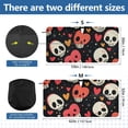 thumbnail image 2 of Cartoon Skulls Hearts Car Windshield Sun Shade Foldable Front Window Shades Cover Sun Visor Shield Block, 2 of 6