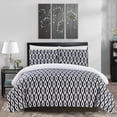 thumbnail image 2 of Chic Home Sabina 2-Piece Reversible Geometric Comforter Set, Twin, White, 2 of 7
