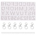 thumbnail image 2 of Coofit 33PCS Jewelry Casting Mold Kit 26-Letter Silicone Mold with Key Ring Eye Screw, 2 of 10