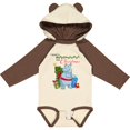 thumbnail image 3 of Inktastic I Want a Hippopotamus for Christmas Boys or Girls Long Sleeve Baby Bodysuit, 3 of 5