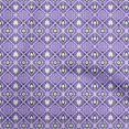 thumbnail image 1 of oneOone Cotton Flex Medium Purple Fabric Asian Block Sewing Craft Projects Fabric Prints by Yard 40 Inch Wide, 1 of 4