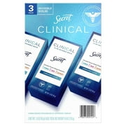 Secret Clinical Invisible Solid Deodorant Completely Clean 1.6 Ounce (3 Count)