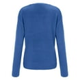 thumbnail image 2 of Vedolay Fall Sweaters Womens 2023 Fall Cropped Turtleneck Knitted Sweater Pullover Loose Tops,Blue S, 2 of 5