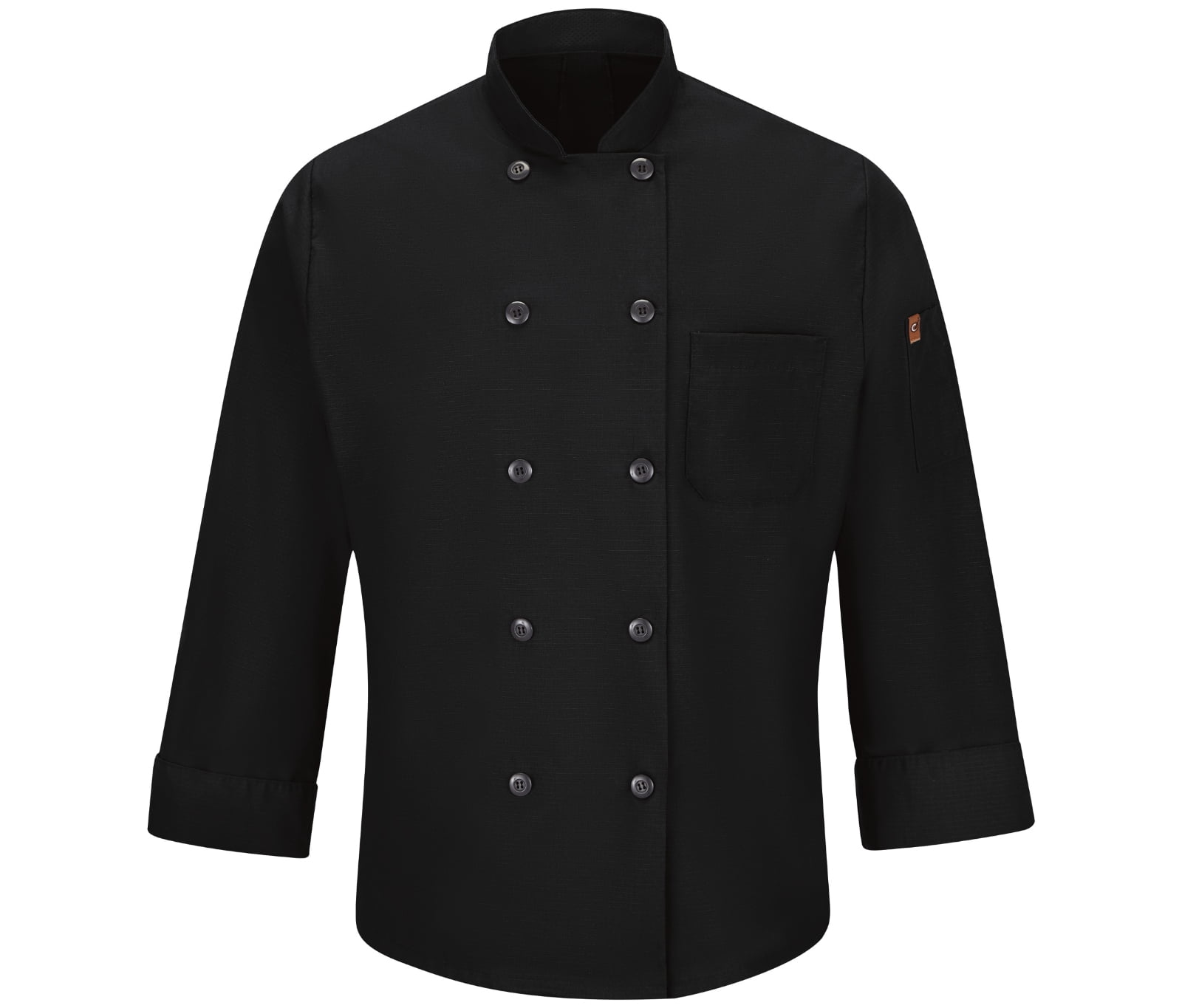 Red Kap Men's Long Sleeve Ten Button Chef Coat with Mimix and Oilblok ...