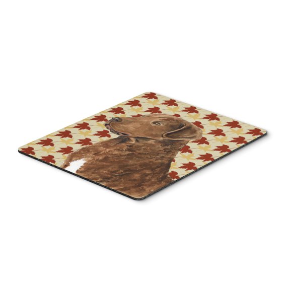 "Chesapeake Bay Retriever Fall Leaves Portrait Mouse Pad Hot Pad or Trivet"