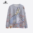 thumbnail image 2 of Jersey deportivo holgado de manga larga con estampado de dibujos animados Y2k de princesas de Disney para mujer, jersey de cuello redondo informal de moda de primavera, 2 of 5