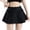 D35 Black, variant on Womens Skirts Low Waist Flare Mini Skirts Solid Summer Bow Breathable Dailywear Preppy Ladies Skirts Size L Black