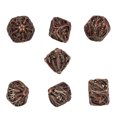 thumbnail image 3 of Juego de dados de esqueleto de Color bronce en sangre multifacetados con dados de mancha de sangre de 7 Uds para Halloween, 3 of 12