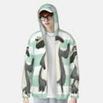 thumbnail image 4 of Kll Cute Raccoon Print Men'S Women’s Upf 50+ Sun Protection Outdoor Hoodie Jacket Long Sleeve Fishing Hiking Performance Shirt- Medium, 4 of 8