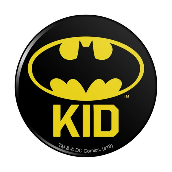 Batman Bat Kid Shield Logo Pinback Button Pin