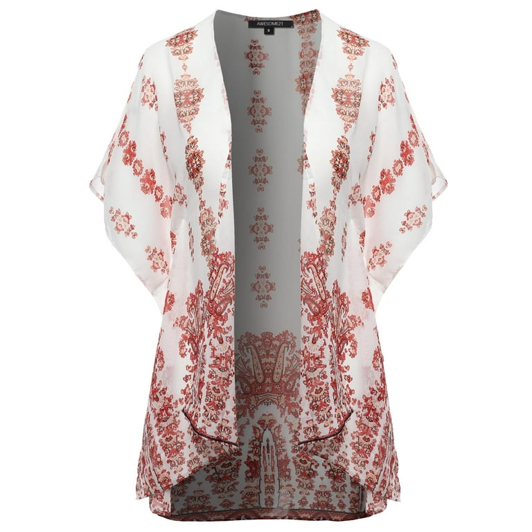 Latest chiffon deals kimono styles