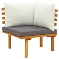 thumbnail image 6 of vidaXL 5 Piece Patio Lounge Set with Cushions Solid Acacia Wood, 6 of 10