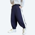 thumbnail image 2 of zbxnLI Kid's Cotton Sweatpants Elastic Waist Sports Joggers Pants Fashion Loose Casual Sweat Pants with Pockets, 2 of 5
