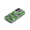 thumbnail image 3 of DesignSkinz Scratch-Resistant Hard Slim Case Compatible with iPhone 12 Pro Max (Compatible with MagSafe) - Lime Green and White Digital Camouflage, 3 of 9
