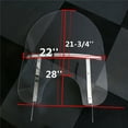 thumbnail image 5 of Kojem Clear Detachable Quick Release Windshield Windscreen  28 Inch for 1994-2022 Harley Davidson Touring Road King FLHR FLHRS FLHRCI w/ Bracket Mounting, 5 of 9