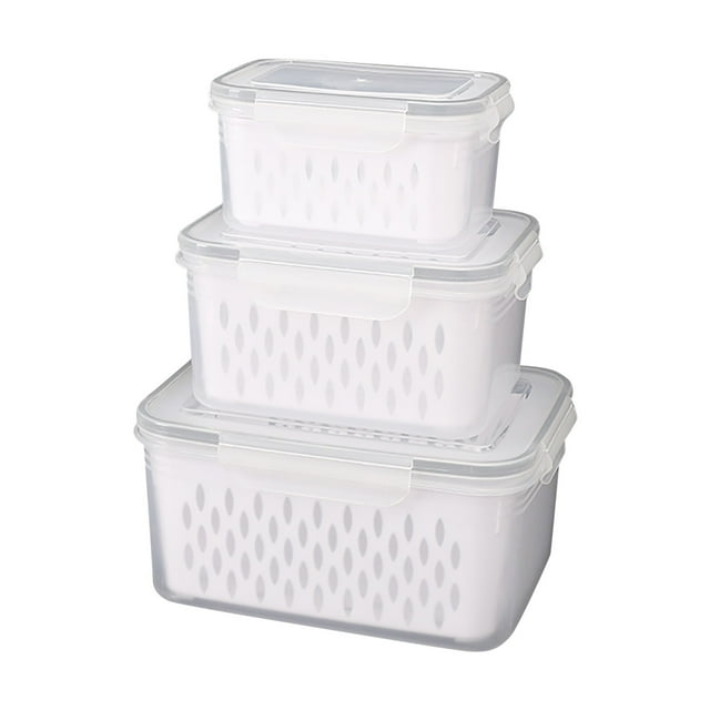 Hinati Clearance Lightning Fridge Fruit Vegetable Storage Containers Removable Airtight Food Storage Containers for Kitchen Pantry Organizers and Storage, Kitchen Storage Containers