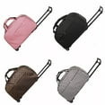thumbnail image 3 of Rolling Duffle Bag with Wheels, 24" Trolley Travel Bag, Carry On Luggage Travel Suitcase, Overnight Weekender Bag for Unisex Adult, 3 of 6