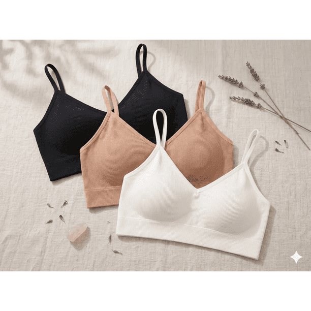 Paquete 3 Top Brasier Adda Sin Varillas Para Damas Surtido Liso Unitalla (32 A 36)Paquete 3 Top Brasier Adda Sin Varillas Para Damas Surtido Liso Unitalla (32 A 36)