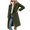 Green, variant on Clearance Fall Winter Pea Coat Women's Basic Essential Double Breasted Mid-Long Wool Blend Elegant Overcoat