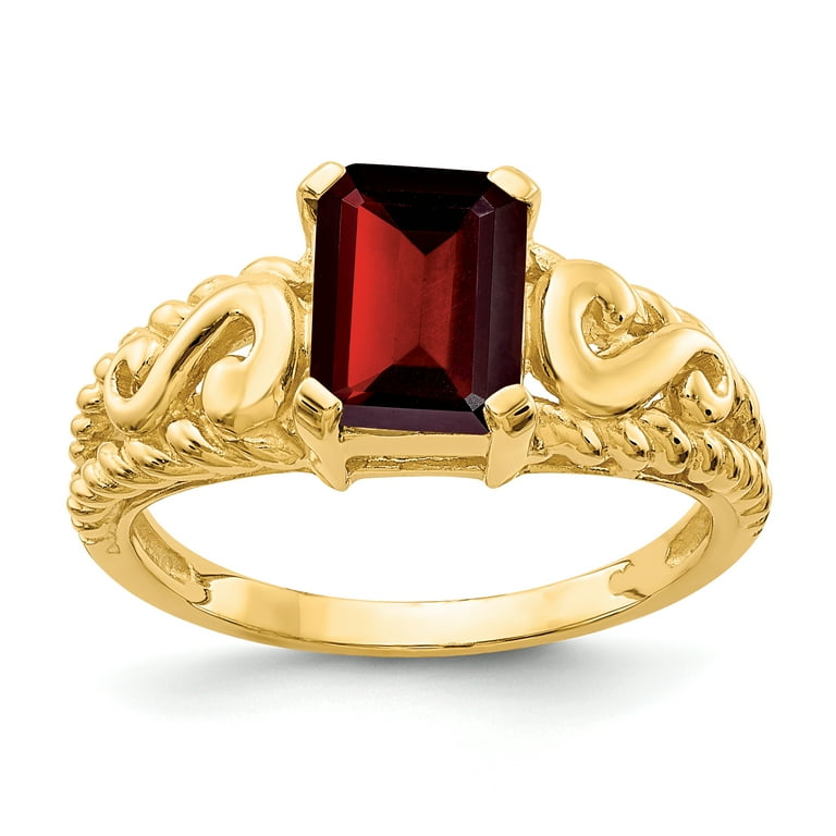 Garnet cheap ring walmart
