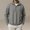 Gray, variant on WIZUTIZ Men's Solid Color Half Zip Stand Collar Sweatshirt Long Sleeve Casual Sports Top Winter