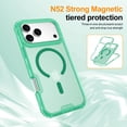 thumbnail image 2 of ELEHOLD Rugged Magnetic Case For iPhone 17 Pro, Shockproof Ergonomic Triple-Layer Rugged Matte Magnetic Slim Case Cover ,Mint, 2 of 6