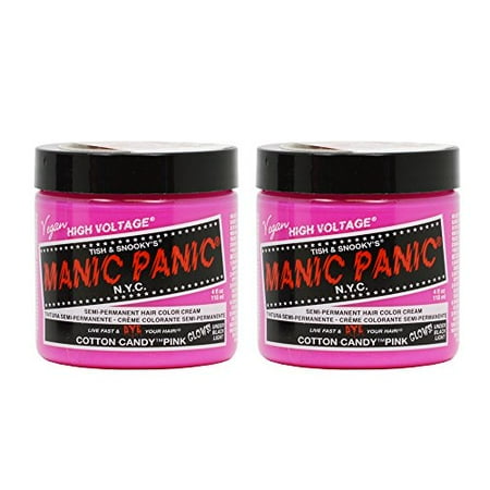 - Manic Panic Semi-Permanent Hair Color Cream - Cotton Candy Pink 4oz
