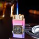 thumbnail image 1 of Metal Windproof Blue Flame Lighter | Inflatable Straight Torch with Transparent Gas Chamber & Built-In Clock | Durable Sturdy Portable Outdoor Design | 1 Pack, 1 of 9