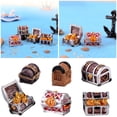 thumbnail image 4 of Fairy Garden Micro Landscape Home Decoration Pirate Adventure Game Jewelry Box Treasure Chest Figurine Miniature Cashbox TYPE 3, 4 of 8