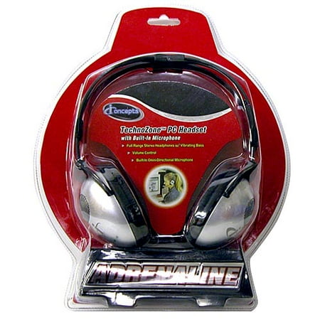 iConcepts Adrenaline Stereo Headphones w/ Microphone