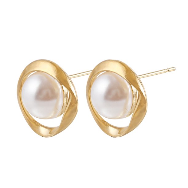 Pendientes de imitación de perlas para las mujeres pendientes de comercio exterior temperamento retro