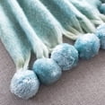 thumbnail image 2 of SAFAVIEH Shae Throw Blanket Blue, 2 of 3