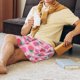 thumbnail image 5 of Balery Haear Strawberry Pantalones cortos de pijama de punto de algodón para hombre con cinturilla y bolsillos-3X-Large, 5 of 6