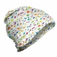 thumbnail image 1 of Funny Cartoon Unisex Beanie, Colorful Dinosaurs, Hiking Outdoors, Multicolor, by Ambesonne, 1 of 1