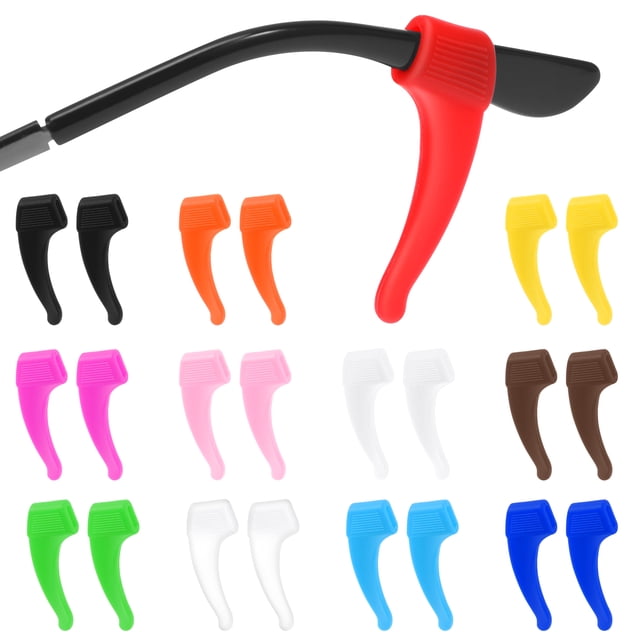 Coussins d'Oreillettes pour Lunettes, Ensemble de 12 Paires pour Lunettes Plus Serrées