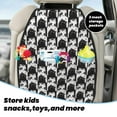 thumbnail image 4 of Cute Cartoon Black White Cat Mats Back Seat Protectors, Car Seat Protector Vehicle Organizers Waterproof Cover Back Seat Cover for Kids with 3 Storage Pockets 2 Pack, 4 of 5