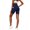 Navy, variant on Ussuma Tummy Control Yoga Shorts Thin with Pockets High Waisted Seamless Running Shorts Workout Set Play Golf Ride a Bike Hiking Pilates Comfortable Leisure L Gray