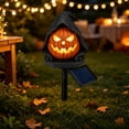 thumbnail image 6 of Pumpkin Solar Lights Outdoor Halloween Decorations Outdoor Lights Solar Pathway Lights Outdoor Waterproof Jack O Lantern Cat Design Solar Stake Light for Yard Garden Lawn 1 Pack, 6 of 7