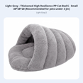 thumbnail image 2 of Abbracc Plush Cat Bed, Round, Easy Clean, Winter Warm, Dogs Cats, 2 of 6