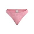 thumbnail image 2 of No Boundaries Women's Hibiscus Pucker Low Waist Bikini Bottoms, Sizes XXS-XL, 2 of 5