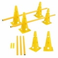 thumbnail image 1 of S SERENABLE Dog Agility Hurdle Cone Set Equipment for Exercise Jumps Competition 23CM, 1 of 9
