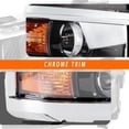 thumbnail image 3 of Conjunto de faros delanteros compatible con CONLLCON para Chevy Silverado 2500HD, 3 of 6